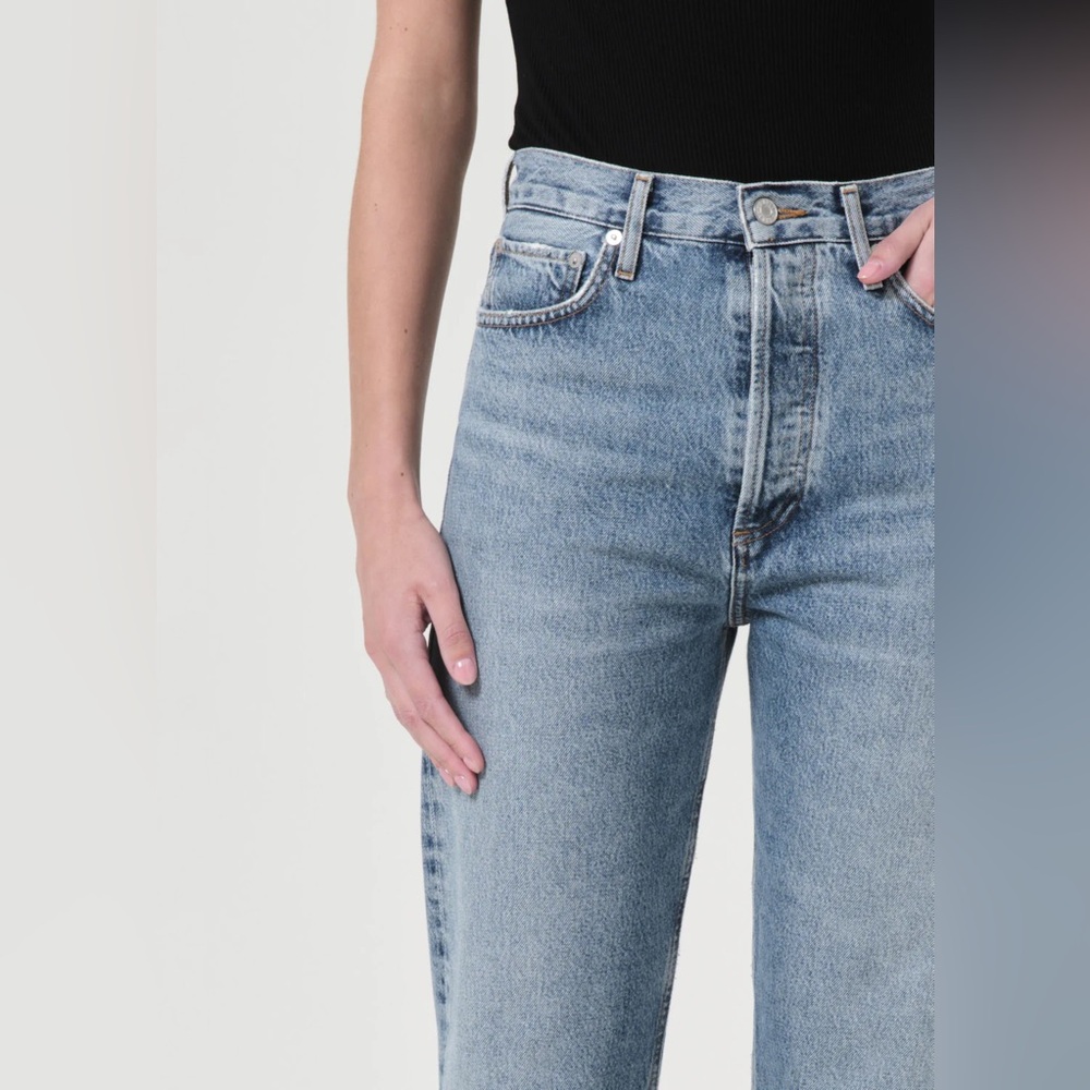 AGOLDE 90'S Pinch Waist High Rise Straight in Navigate